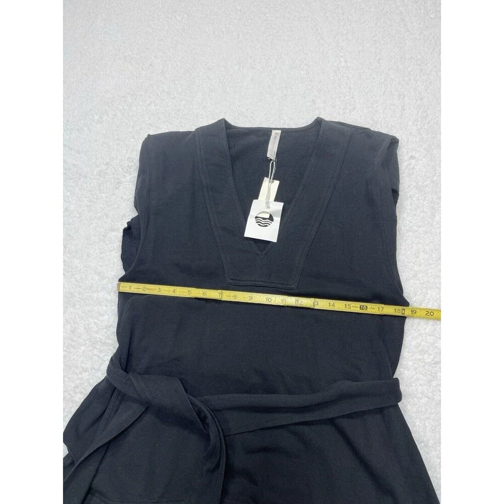 Anthropologie Daily Practice Mini Dress Twofer Black Sky Dive Casual Medium NWT